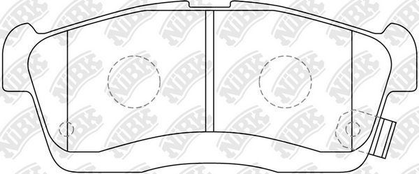 Тормозные колодки NiBK. Артикул PN6492