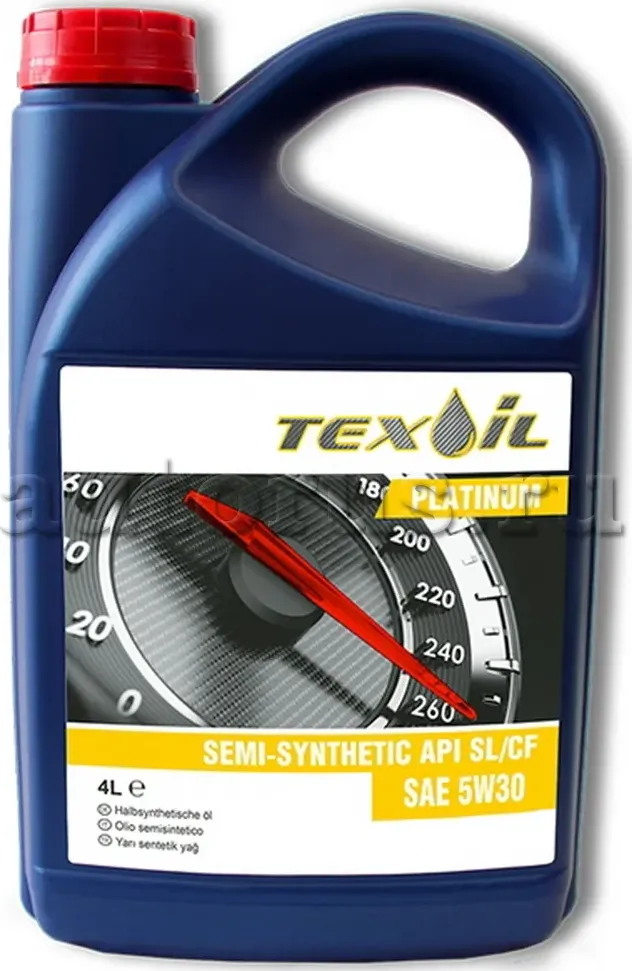 Полусинтетическое моторное масло Texoil SAE 5W30 API SL/CF PLATINUM 4л. Артикул MM10302