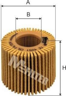 Масляный фильтр MFilter для Lexus CT I 2010-2018. Артикул TE 4051