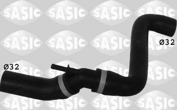 Патрубок радиатора (системы охлаждения) Sasic правый верхний для SEAT Ibiza II 1996-2002. Артикул 3406057