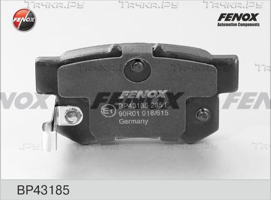 Тормозные колодки Fenox задние для Honda Shuttle I 1994-2004. Артикул BP43185