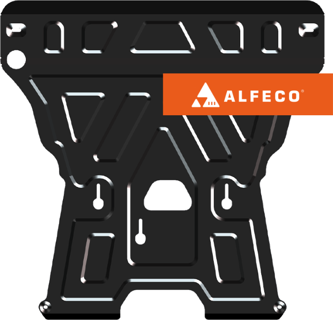 Защита Alfeco для картера и КПП (большая) Audi Q5 I 2008-2017. Артикул ALF.30.24