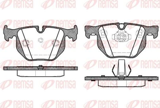 Тормозные колодки Remsa. Артикул 0381.40