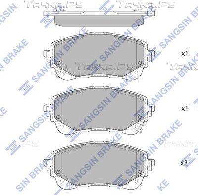 Тормозные колодки Sangsin Hi-Q. Артикул SP4368