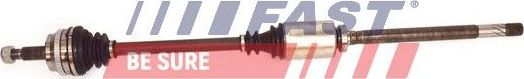 Полуось (привод в сборе, приводной вал) Fast передняя правая для Renault Master II 2001-2010. Артикул FT27157