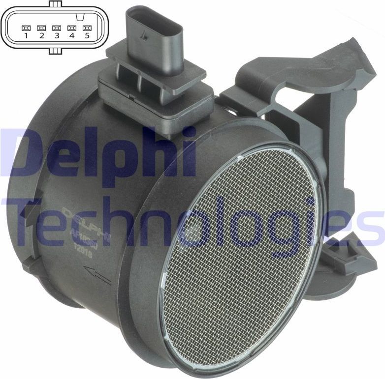 Датчик массового расхода воздуха (ДМРВ) Delphi. Артикул AF10360-12B1