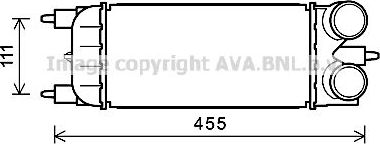 Интеркулер AVA для Peugeot 508 I 2010-2018. Артикул PEA4365