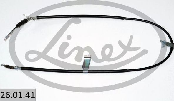 Трос ручника (тросик ручного тормоза) Linex левый для Mazda 323 V (BA) 1994-1998. Артикул 26.01.41