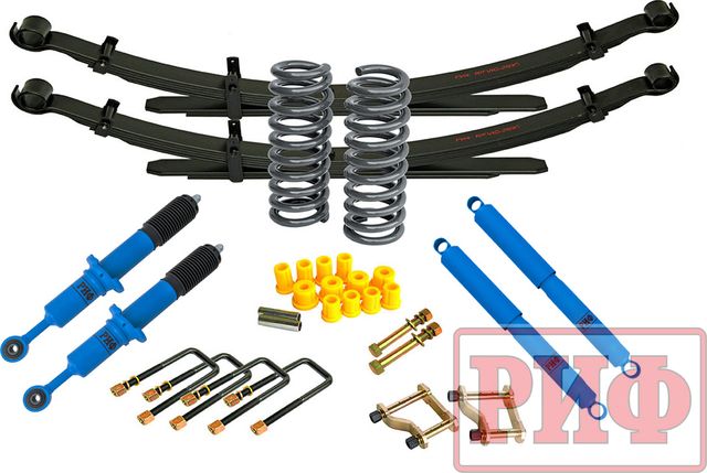 Лифт-комплект РИФ арктический мягкий для Toyota Hilux 2015-2026, лифт 45 мм. Артикул RIF-REV-B-Arc