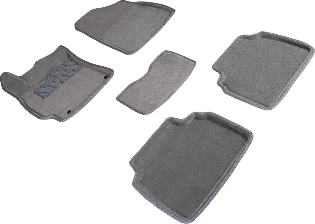 Коврики Seintex 3D ворсовые для салона Hyundai Elantra VII 2020-2026 СЕРЫЕ. Артикул 96169