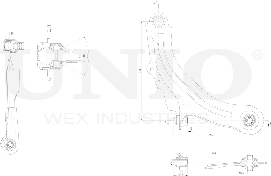 Рычаг подвески (Unio). Артикул SSP-40004
