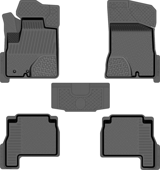 Коврики Rezkon резиновые для салона Kia Sorento II 2009-2012. Артикул 1021025200