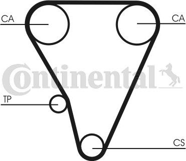 Ремень ГРМ ContiTech для Toyota MR2 I (W10) 1984-1990. Артикул CT555