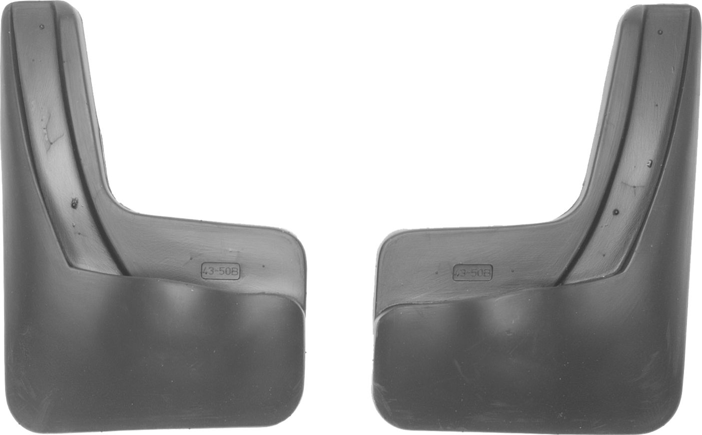 Брызговики Norplast для Kia Rio III cедан 2011-2015. Задняя пара. Артикул NPL-Br-43-50B