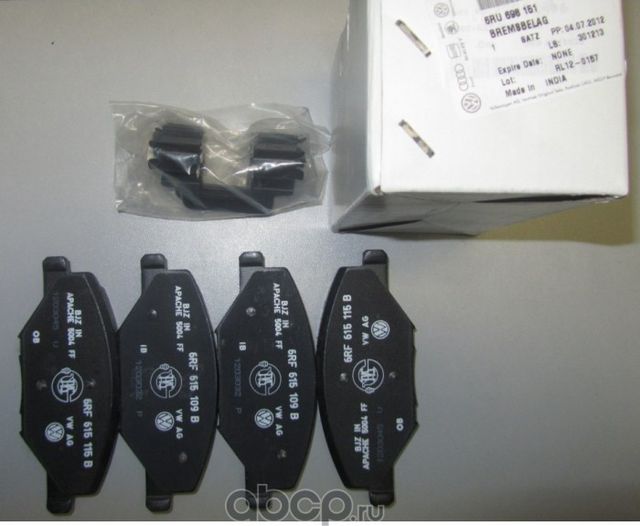 Тормозные колодки VAG. Артикул 6RU698151
