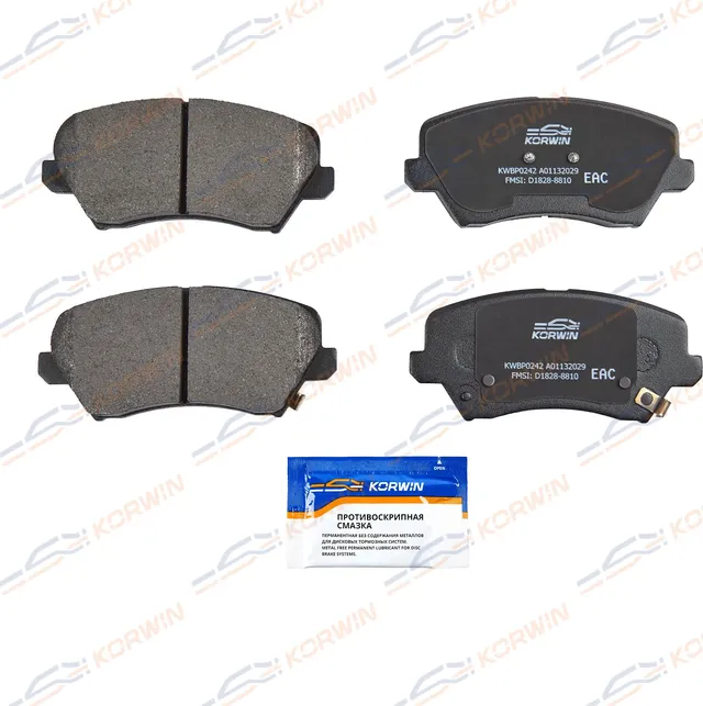 Колодки тормозные перед. Hyundai i30 (PD) 17-/Kia Ceed (JD/CD) 15-/Cerato 13 (Korwin). Артикул KWBP0242