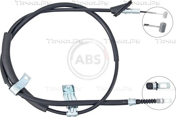 Трос ручника (тросик ручного тормоза) ABS. Артикул K14131