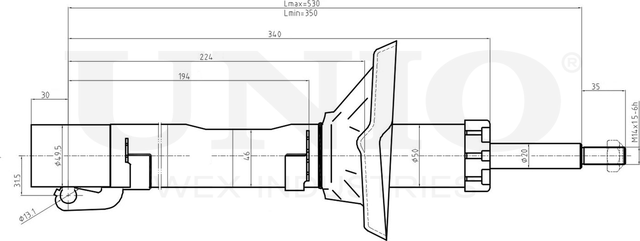 Амортизатор подвески (Unio). Артикул SAB-20047