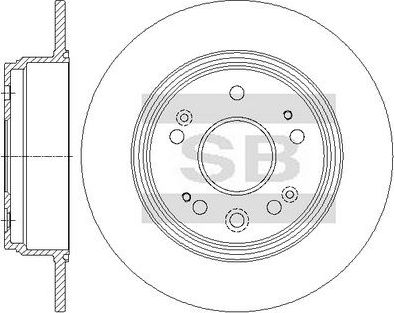 Тормозной диск Sangsin Hi-Q. Артикул SD4144