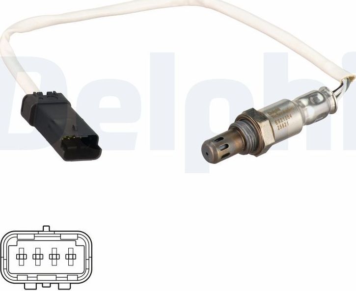Лямбда-зонд (кислородный датчик) Delphi передний правый/левый для Audi A8 I (D2) 1997-2002. Артикул ES20164-12B1