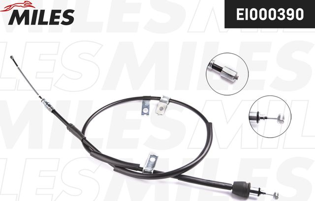 Трос ручника (тросик ручного тормоза) Miles. Артикул EI000390