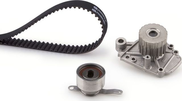 Помпа (водяной насос) с комплектом ремня ГРМ Gates PowerGrip® для Honda Accord VI 1998-2002. Артикул KP15410XS-1