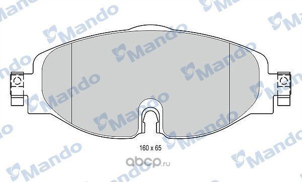 Колодки тормозные дисковые перед (Mando). Артикул MBF016049