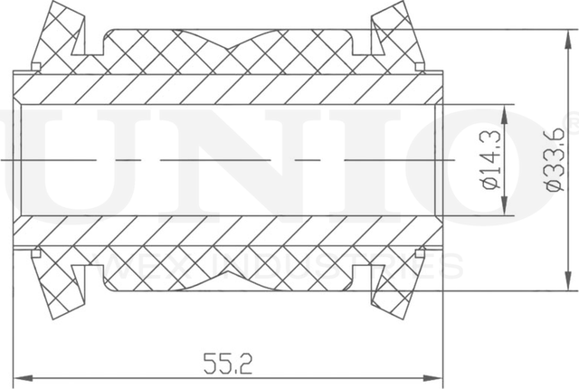 Сайлентблок рычага подвески (Unio). Артикул RMP-20194