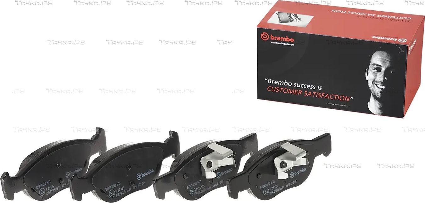 Тормозные колодки Brembo PRIME LINE передние для Fiat Punto II 1999-2006. Артикул P 23 125
