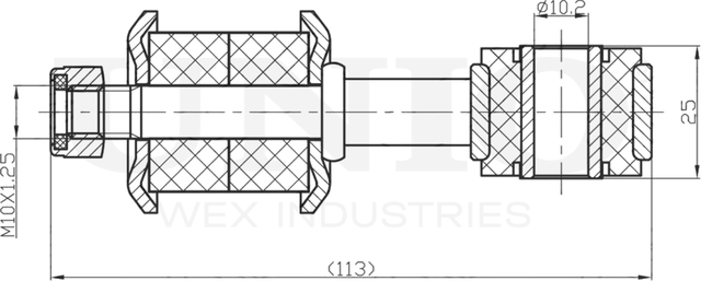 Тяга/стойка стабилизатора (Unio). Артикул SSP-50017