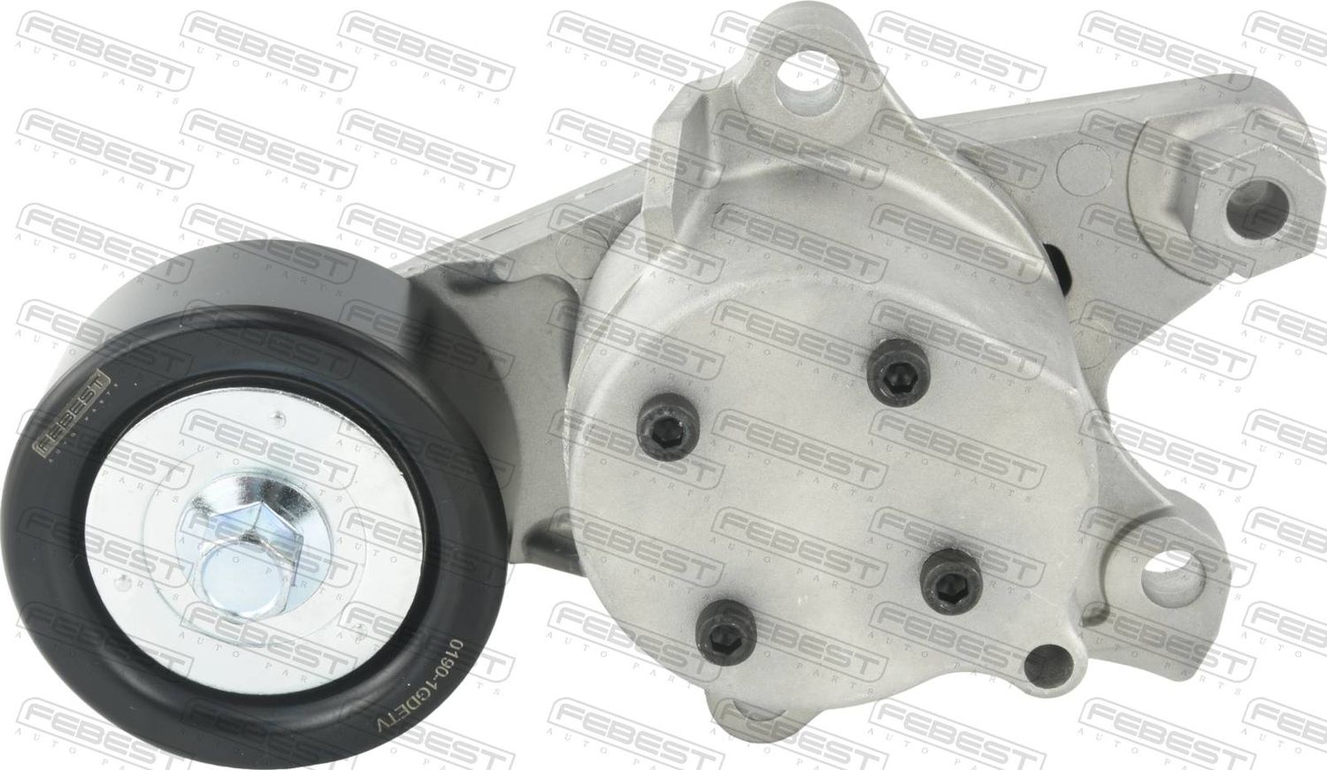 Натяжной ролик (натяжитель) приводного клинового зубчатого ремня Febest. Артикул 0190-1GDETV