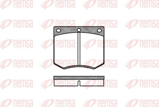 Тормозные колодки Remsa. Артикул 0063.00