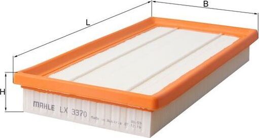 Воздушный фильтр Mahle. Артикул LX 3370
