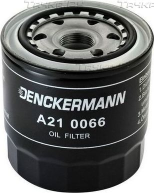 Масляный фильтр Denckermann для Toyota RAV4 II (XA20) 2001-2005. Артикул A210066