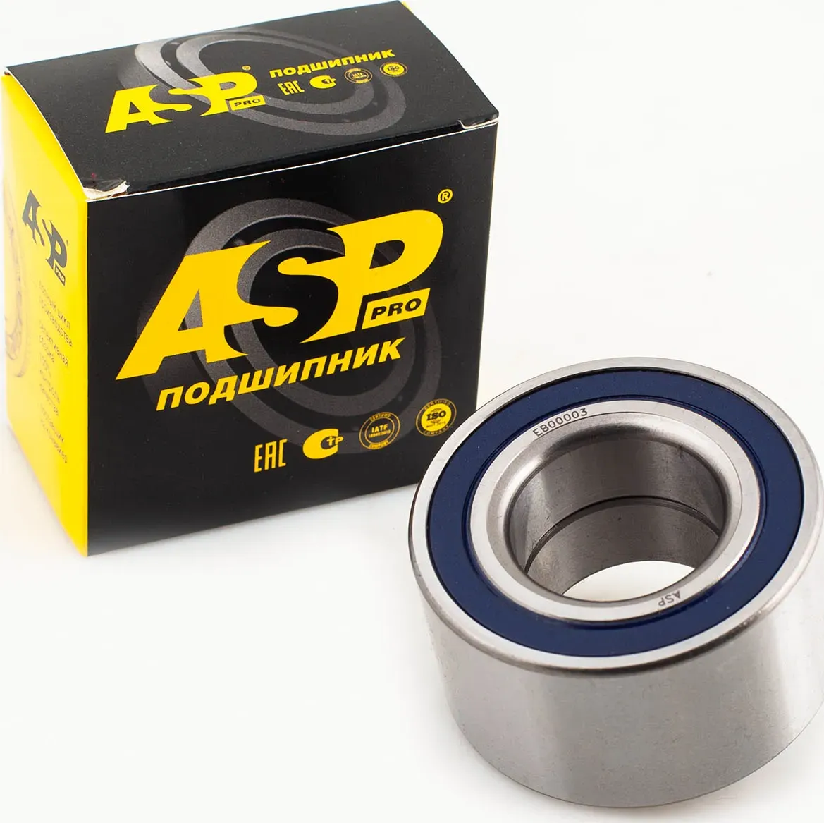 Подшипник ступицы передней для а/м L 1118 (шариковый двухрядный) (ASP). Артикул EB00003