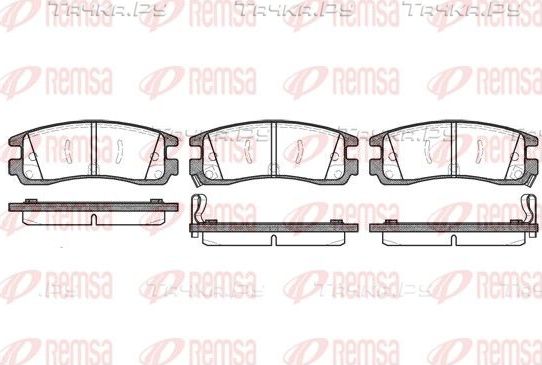 Тормозные колодки Remsa задние для Chevrolet Impala VIII 1999-2005. Артикул 0566.22