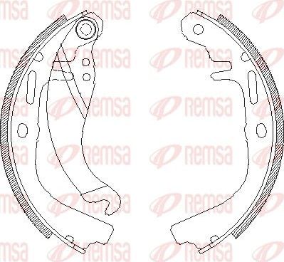 Тормозные колодки Remsa. Артикул 4065.00
