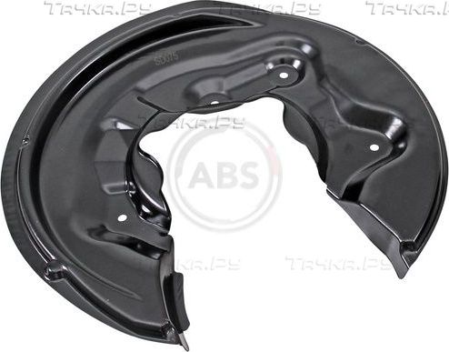 Кожух (щиток) тормозного диска ABS (алюминий) задний левый для Volkswagen Tiguan I 2007-2018. Артикул 11059