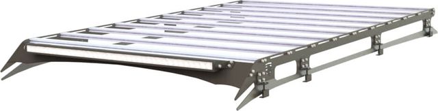 Экспедиционный багажник STC для Toyota Land Cruiser 80 1990-1997 с балкой дальнего, рабочим и задним светом. Артикул STC-TLC80-TR-L1L3L2