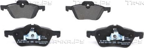 Тормозные колодки Bosch (Low-Metallic) передние для MINI Cabrio I (R52) 2004-2008. Артикул 0 986 424 652