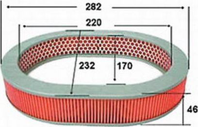 Воздушный фильтр JS Asakashi. Артикул A832J