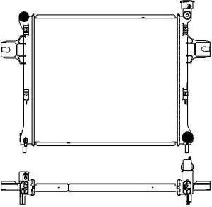 Радиатор охлаждения двигателя Sakura. Артикул 3231-1012