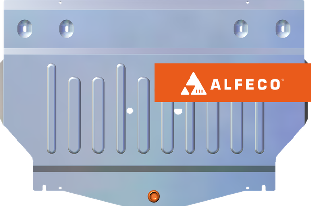 Защита алюминиевая Alfeco (4 мм) для картера и КПП Changan CS55 2017-2026. Артикул ALF.57.23 AL4