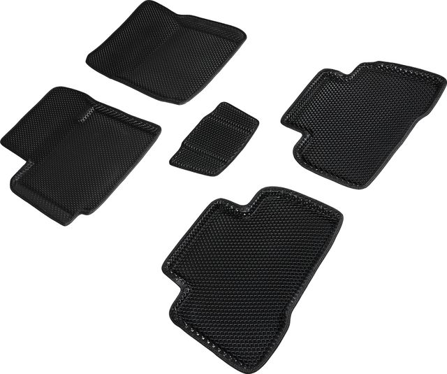 Коврики Seintex 3D EVA Ромб для салона Suzuki SX4 I 2006-2013 ЧЕРНЫЕ. Артикул 95346