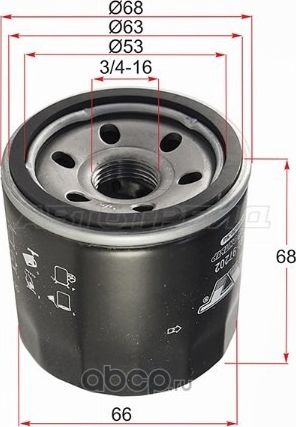 Фильтр масляный TOYOTA CAMI HCEJK3VEK3VTDUET EJ (SAT). Артикул ST1560197202