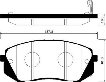 Тормозные колодки HSB. Артикул HP1040