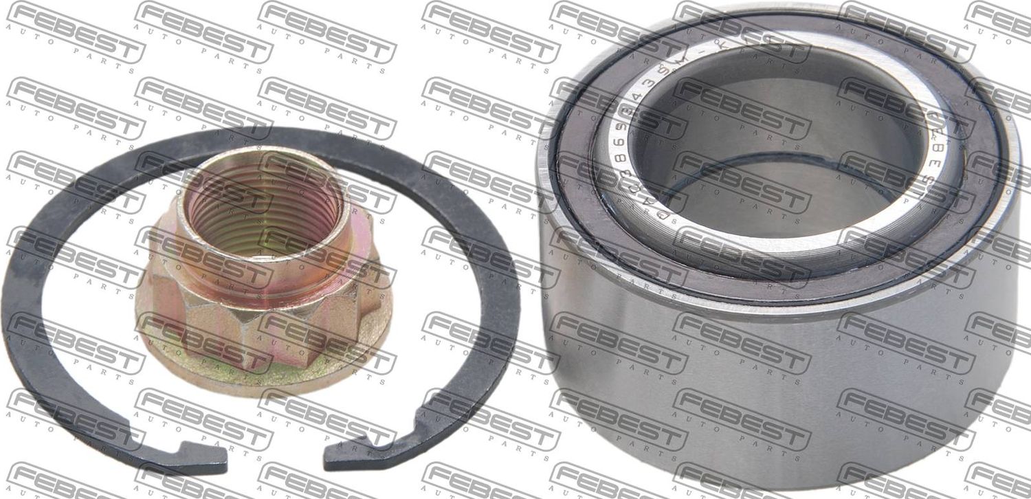 Ступичный подшипник (комплект) Febest. Артикул DAC38693439M-KIT