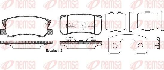 Тормозные колодки Remsa. Артикул 0803.22