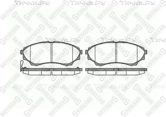 Тормозные колодки Stellox. Артикул 1162 000-SX