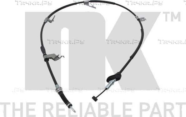 Трос ручника (тросик ручного тормоза) NK. Артикул 902640